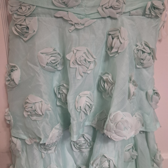 NWT Lulus Exceptional Entrance Mint Sleeveless Tier Rosette Midi Dress size Med - Picture 8 of 8